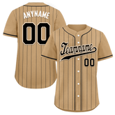 Custom Yellow Stripe Fashion Personalized Authentic Baseball Jersey BSBJ01-D017256